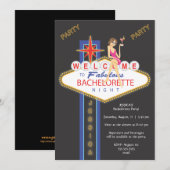 Invitation au Bachelorette de la Nuit des Filles (Devant / Derrière)