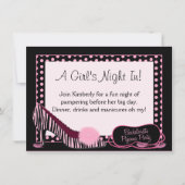 Invitation au Bachelorette Pajama Party (Devant)