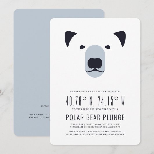 Invitation au bain de l'ours polaire et déjeuner d (Devant / Derrière)