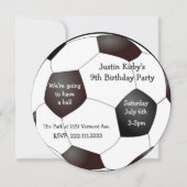 Invitation au bal de football (Devant)