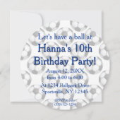 Invitation au bal de football (Dos)