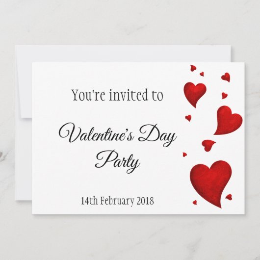 Invitation au bal de la Saint Valentin (Devant)