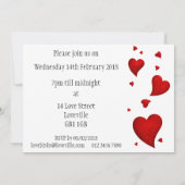 Invitation au bal de la Saint Valentin (Dos)