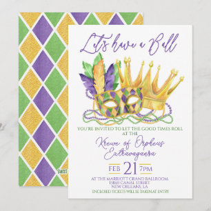 Invitation au Bal de Mardi Gras