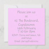 Invitation au bal de Saint-Valentin (Dos)