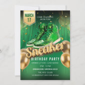 Invitation au Bal des Baskets Green Gold Sneaker B (Devant)