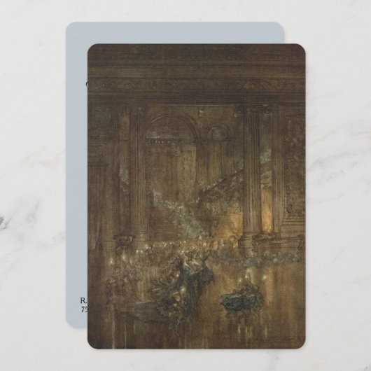 Invitation au Bal Fée Antique (Devant / Derrière)