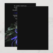 Invitation au bal Mascarade bleue de Quinceanera (Devant / Derrière)