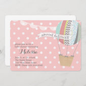 Invitation au ballon à air chaud (Devant / Derrière)