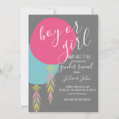 Invitation au ballon Tassel Boho (Devant)