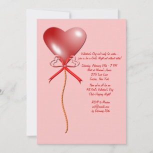 Invitation au ballons de la Saint-Valentin