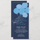 Invitation au Balloon Bouquet Party (Devant / Derrière)