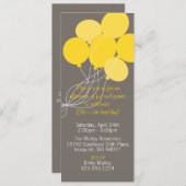 Invitation au Balloon Bouquet Party (Devant / Derrière)