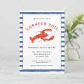 Invitation au banquet de homard d'été de fruits de (Debout devant)