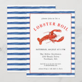 Invitation au banquet de homard d'été de fruits de (Devant / Derrière)