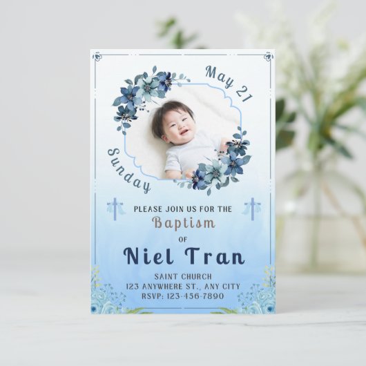 Invitation au baptême (Debout devant)