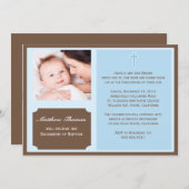 Invitation au baptême (Devant / Derrière)