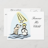 Invitation au baptême (Devant / Derrière)