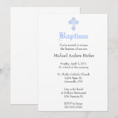 Invitation au baptême (Devant / Derrière)