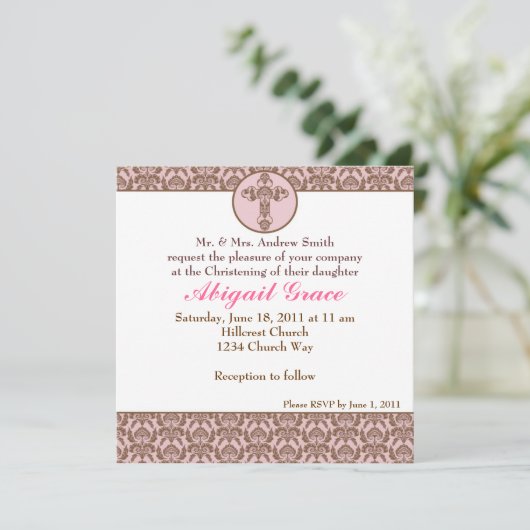 Invitation au baptême (Debout devant)