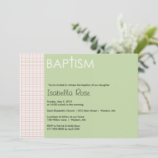 Invitation au baptême (Debout devant)