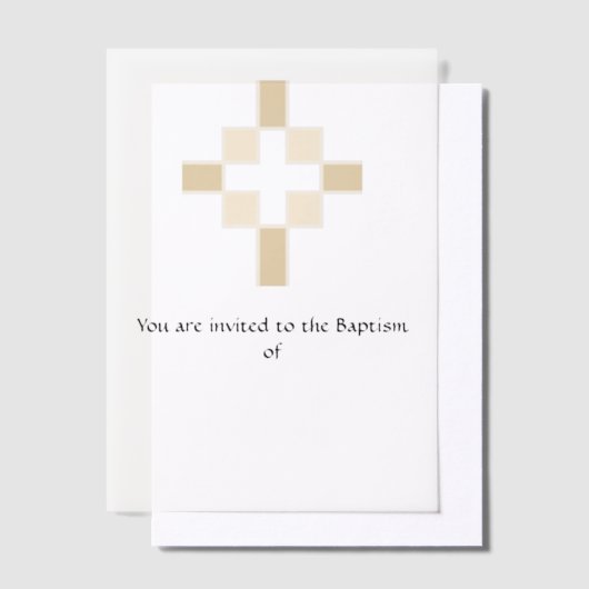 Invitation au baptême (Compenser)