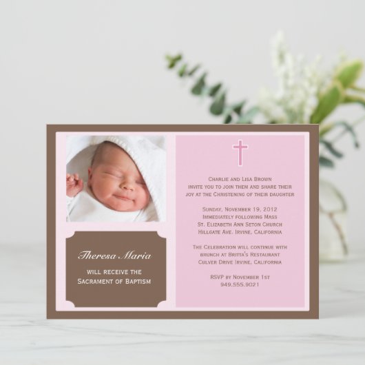 Invitation au baptême (Debout devant)