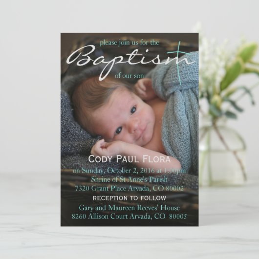 Invitation au baptême (Debout devant)