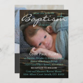 Invitation au baptême (Devant / Derrière)