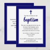 Invitation au baptême adulte simple moderne (Devant / Derrière)