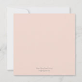 Invitation au baptême/baptême de la bannière Vinta (Dos)