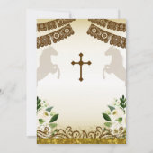 Invitation au baptême Brown pour garçon (Dos)