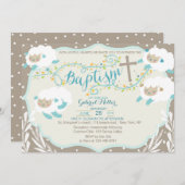 Invitation au baptême d'agneau (Devant / Derrière)