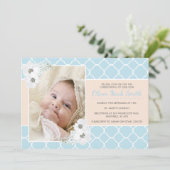 Invitation au baptême de bébé (Debout devant)