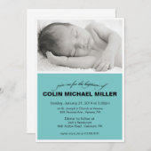 Invitation au baptême de bébé (Devant / Derrière)