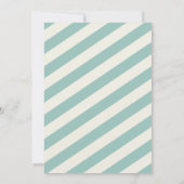 Invitation au baptême de bébé moderne (Dos)