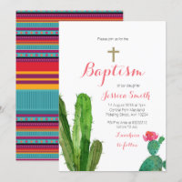 Invitation au baptême de Christening Girl Invitati