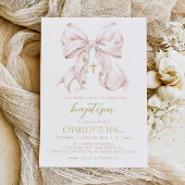 Invitation au baptême de fille, première communion