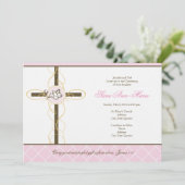 Invitation au baptême de filles (Debout devant)