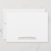 Invitation au baptême de filles (Dos)