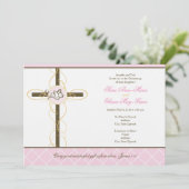 Invitation au baptême de filles jumelles (Debout devant)