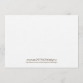 Invitation au baptême de filles jumelles (Dos)