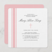 invitation au baptême de Francine (Devant / Derrière)