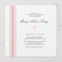 invitation au baptême de Francine