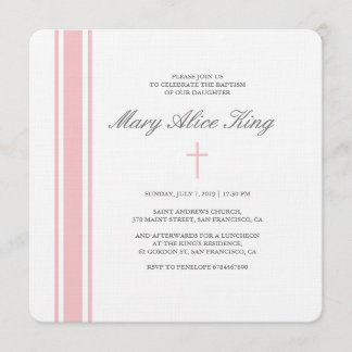 invitation au baptême de Francine