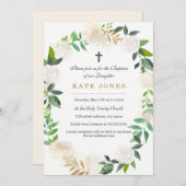 Invitation au baptême de la couronne d'or (Devant / Derrière)