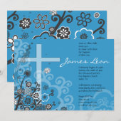 Invitation au baptême de la Croix-Sainte-Florale (Devant / Derrière)