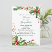 Invitation au baptême de la fille Mistletoe botani (Debout devant)