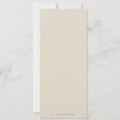 Invitation au baptême de Lilac 4 x 9,25 po de styl (Dos)