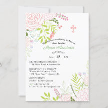 Invitation au baptême de Maria